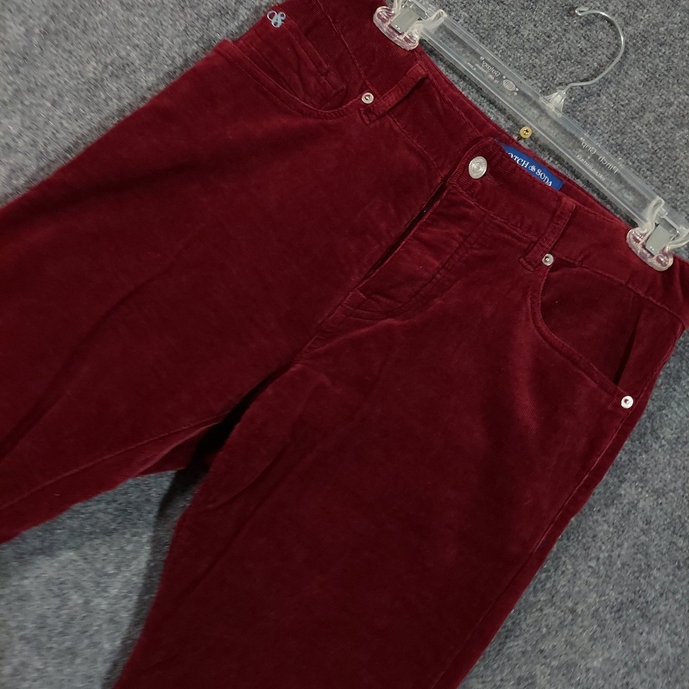 Scotch & Soda Red Corduroy Pants